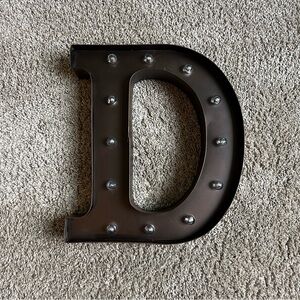 Marquee Light Up Letter D